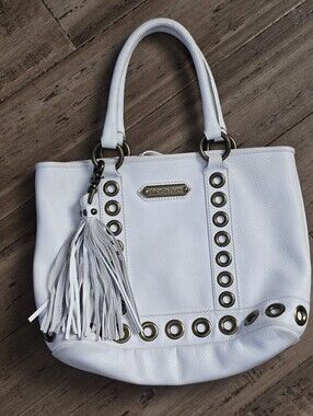 Isabella Fiore large white leather tote